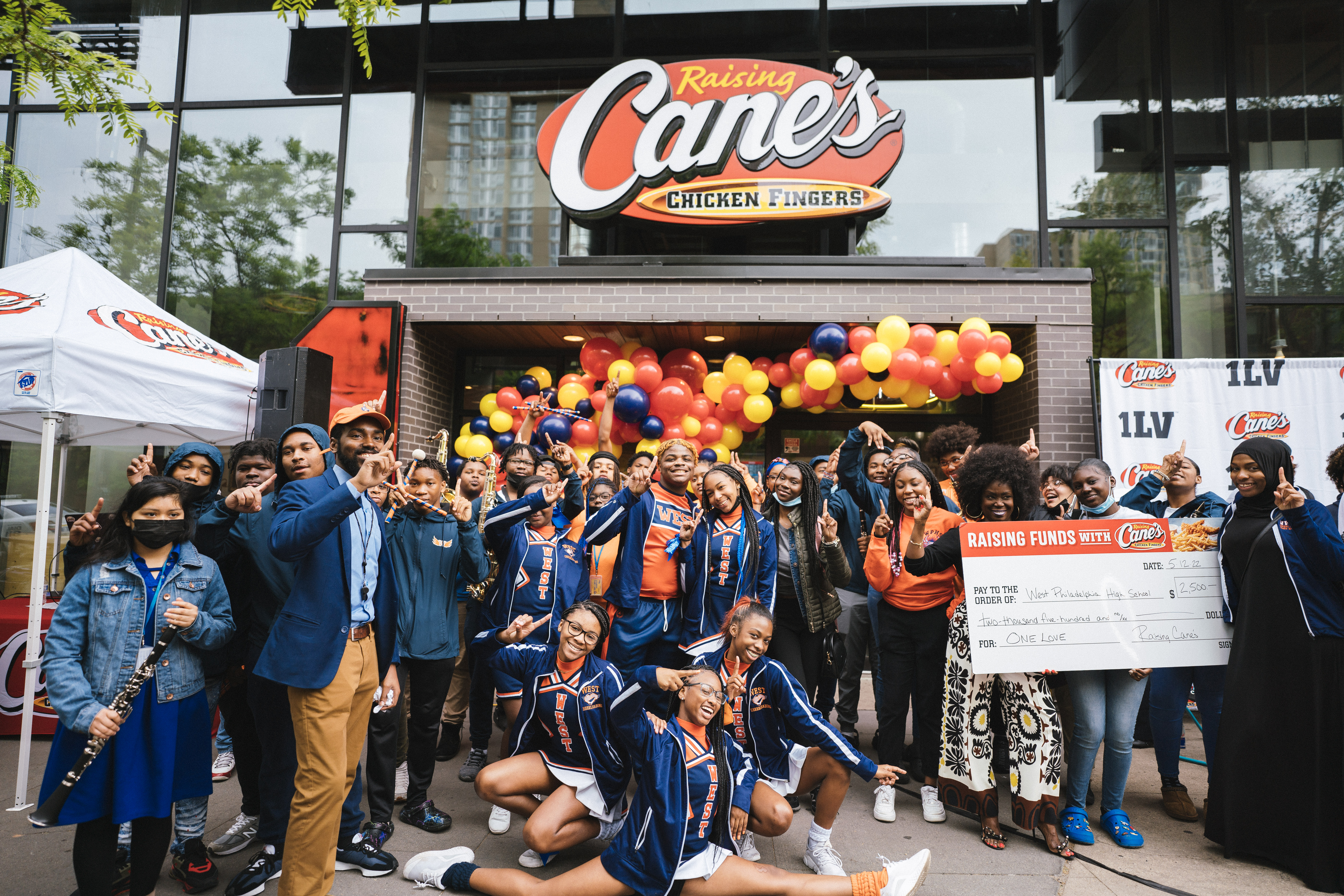 Raising Cane's grand opening celebration