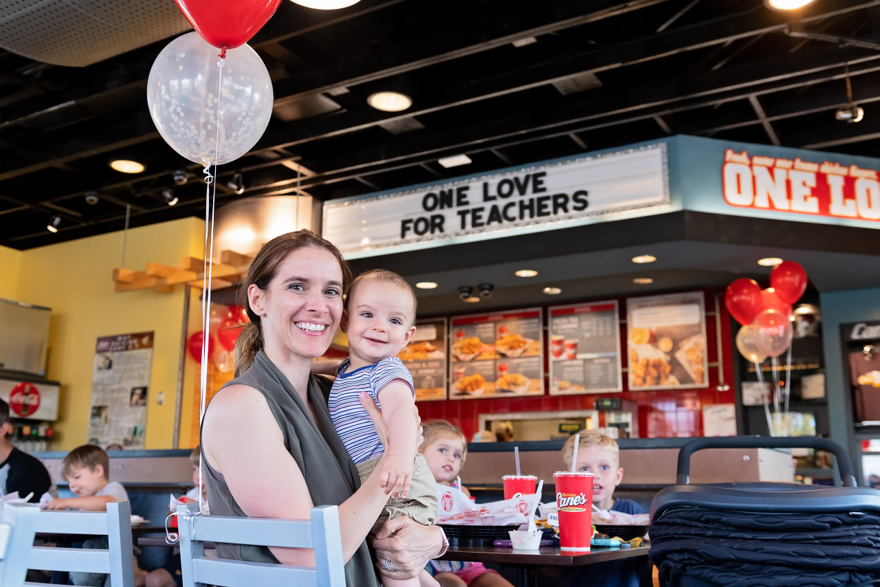 Raising Cane's restaurant interior